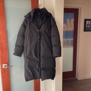 Jenni Kayne Long Black Puffer Coat- M